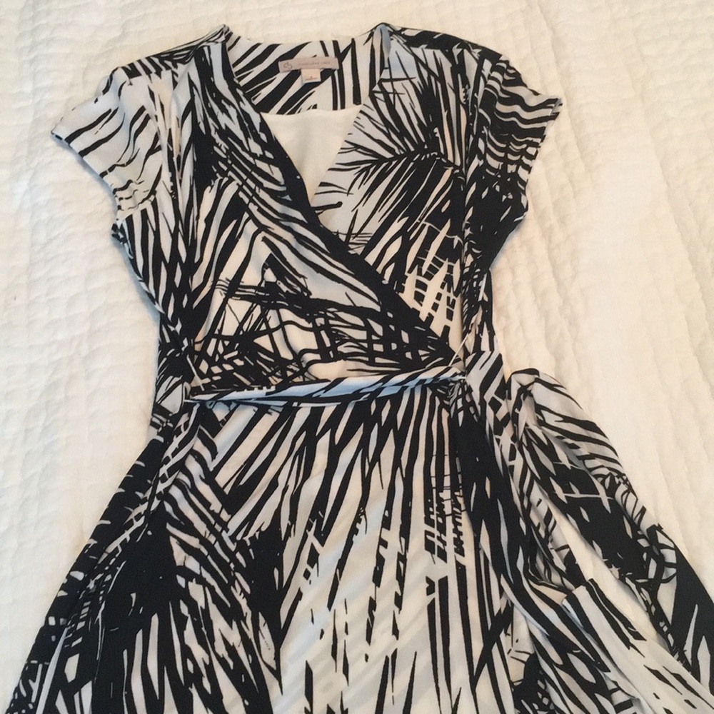 Black and white work dress